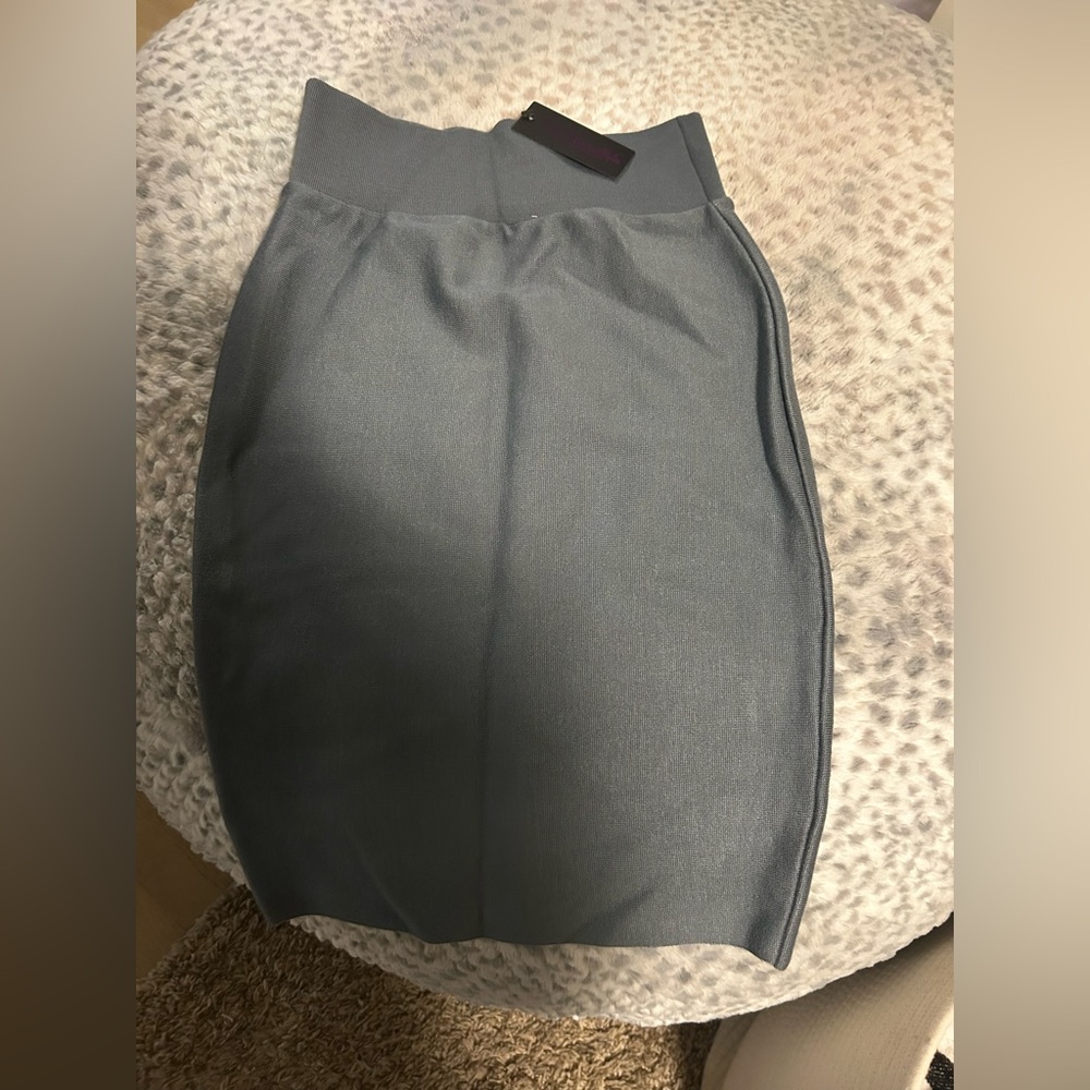 Hot Miami Styles Charcoal Pencil Skirt